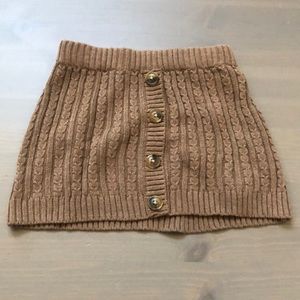 Girl Knit Brown Skirt Size 4T